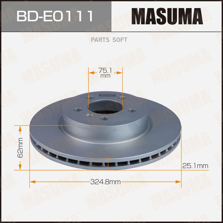 

Тормозной диск MASUMA передний для BMW X3 E83 BDE0111