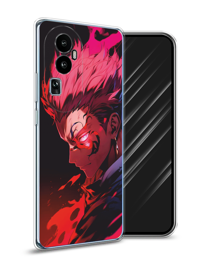 

Чехол Awog на Oppo Reno 10 "Взгляд Сукуны", Розовый;красный;черный, 2514550-1