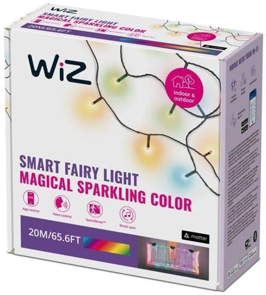 Гирлянда электрическая WiZ Fairy 20 м 929004101222 разноцветная 21490₽