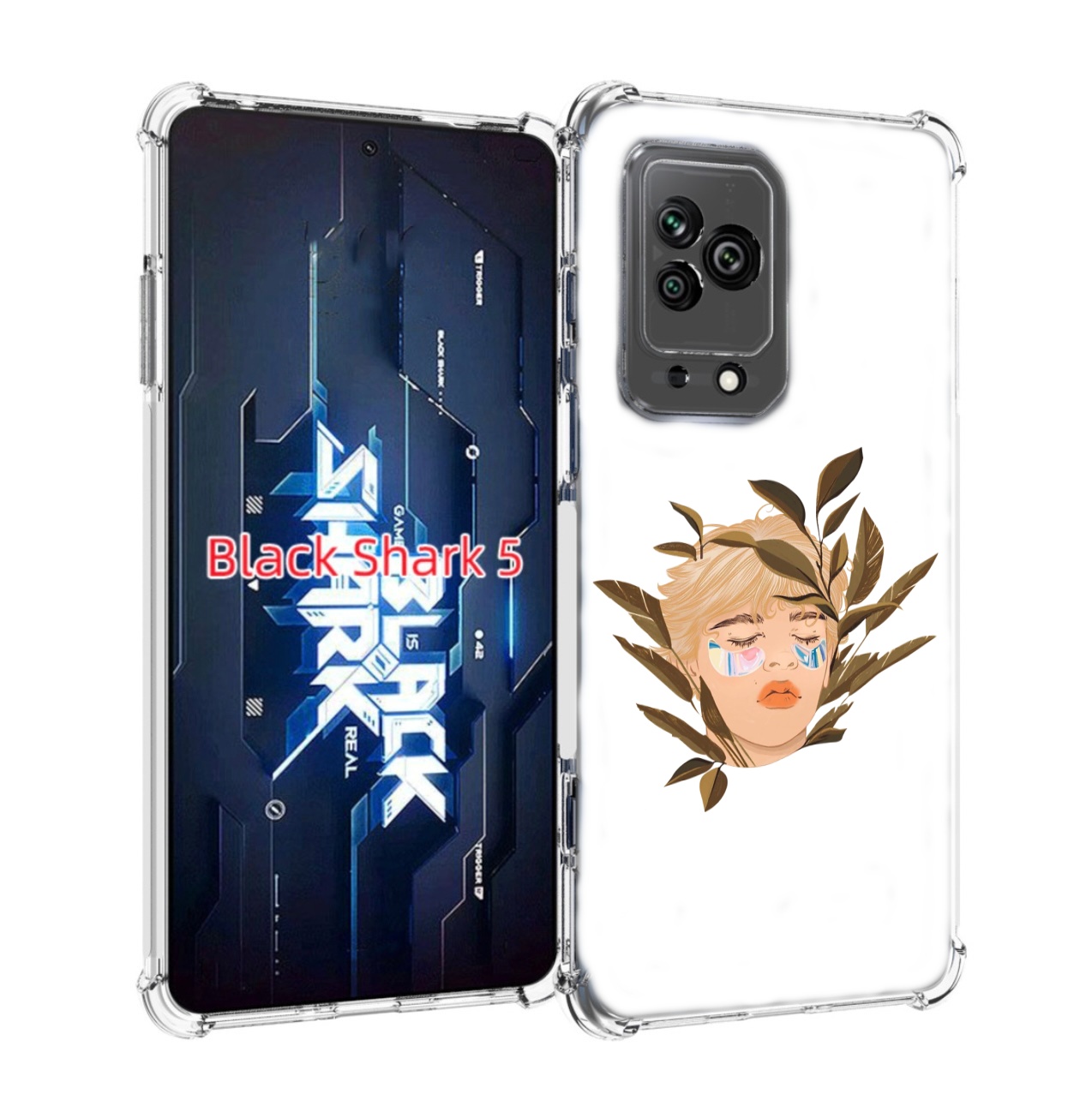 

Чехол MyPads лицо-с-патчами для Xiaomi Black Shark 5, Прозрачный, Tocco