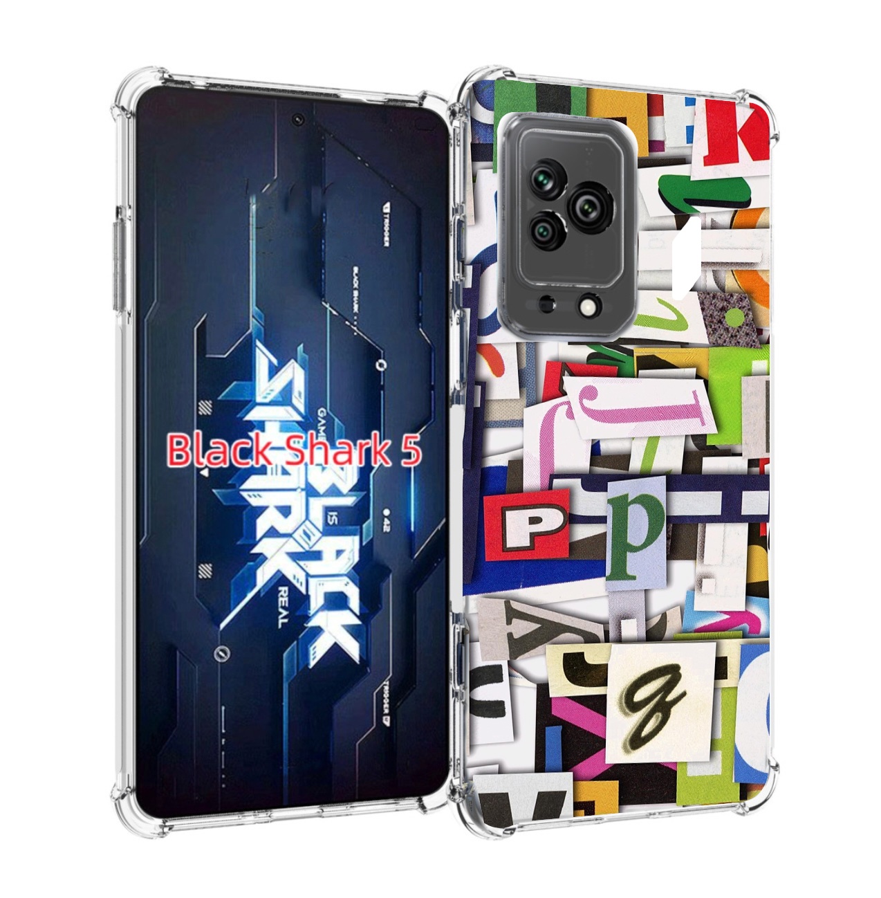 

Чехол MyPads ломанные-буквы для Xiaomi Black Shark 5, Прозрачный, Tocco