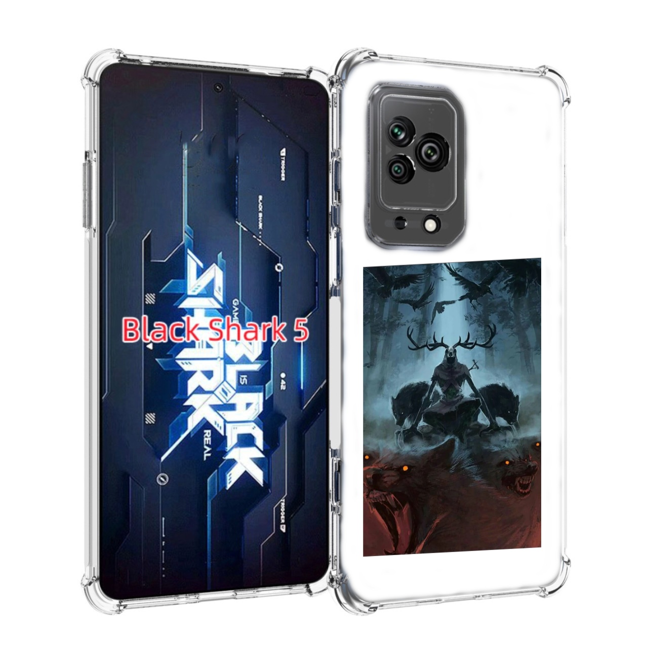 

Чехол MyPads лось демон для Xiaomi Black Shark 5, Прозрачный, Tocco