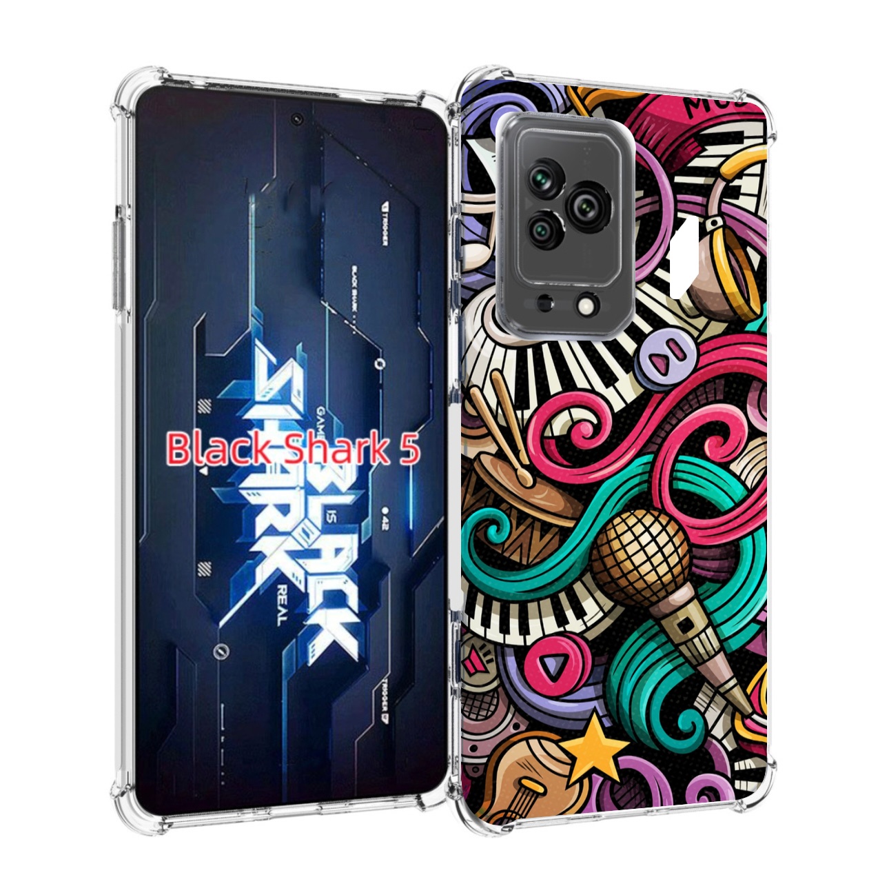 

Чехол MyPads любимая-музыка для Xiaomi Black Shark 5, Прозрачный, Tocco