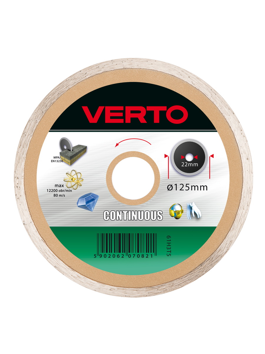 Диск алмазный VERTO 61H3T5 ссегментный алмазный диск verto