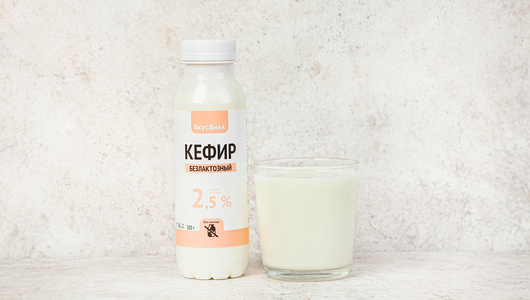 

Кефир ВкусВилл безлактозный 2,5% 300 мл