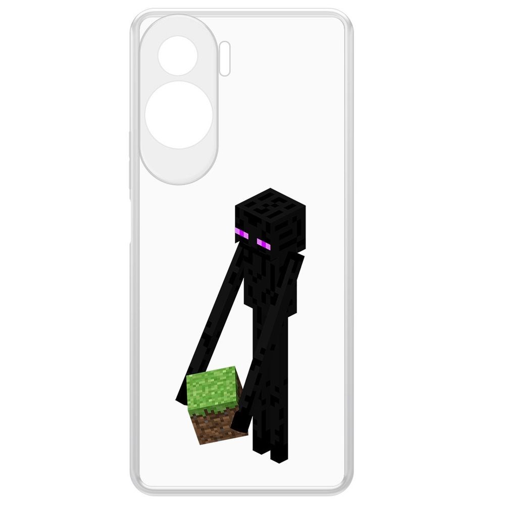

Чехол-накладка Krutoff Clear Case Minecraft-Эндермен для Honor 90 Lite, Прозрачный