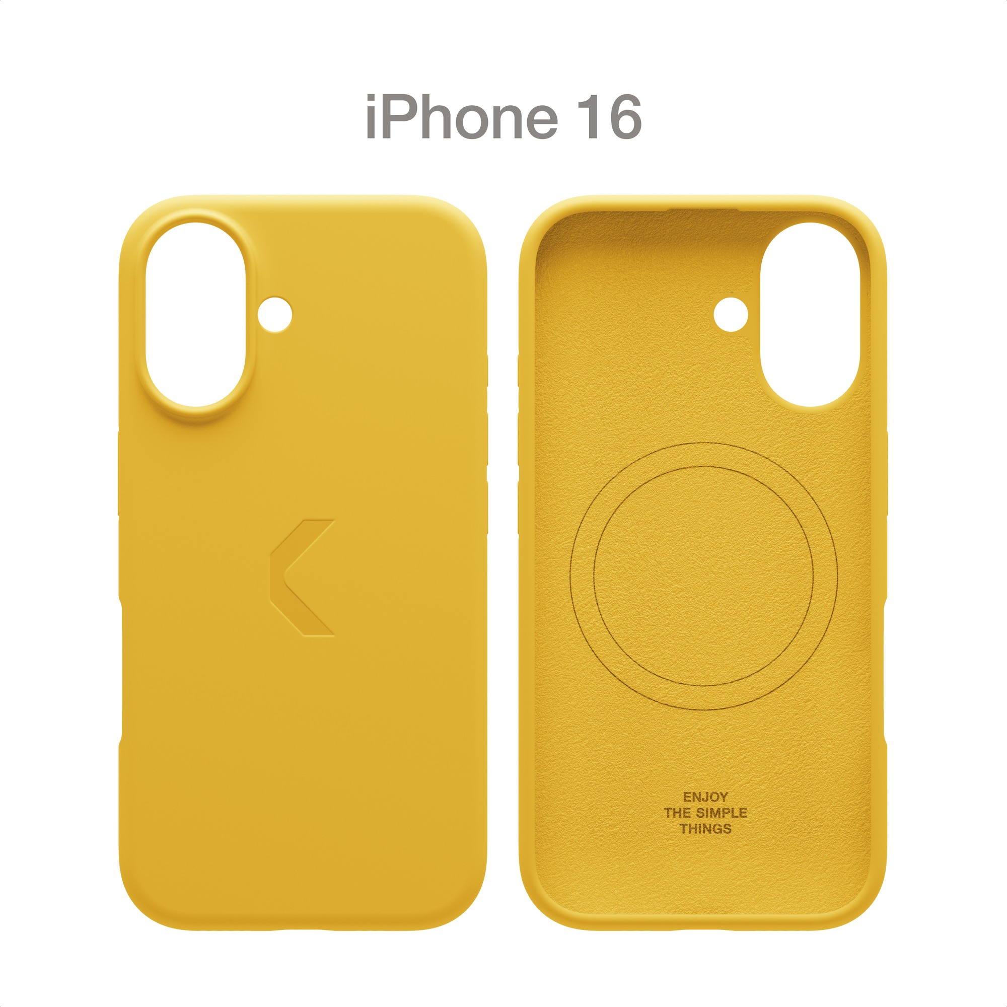 Чехол Commo Shield Case для Apple iPhone 16 с поддержкой беспроводной зарядки,Commo Yellow