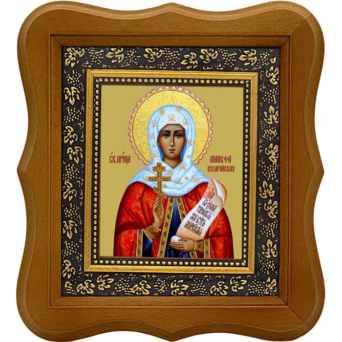 

Манефа Кесарийская (Палестинская), дева мученица. Икона на холсте.