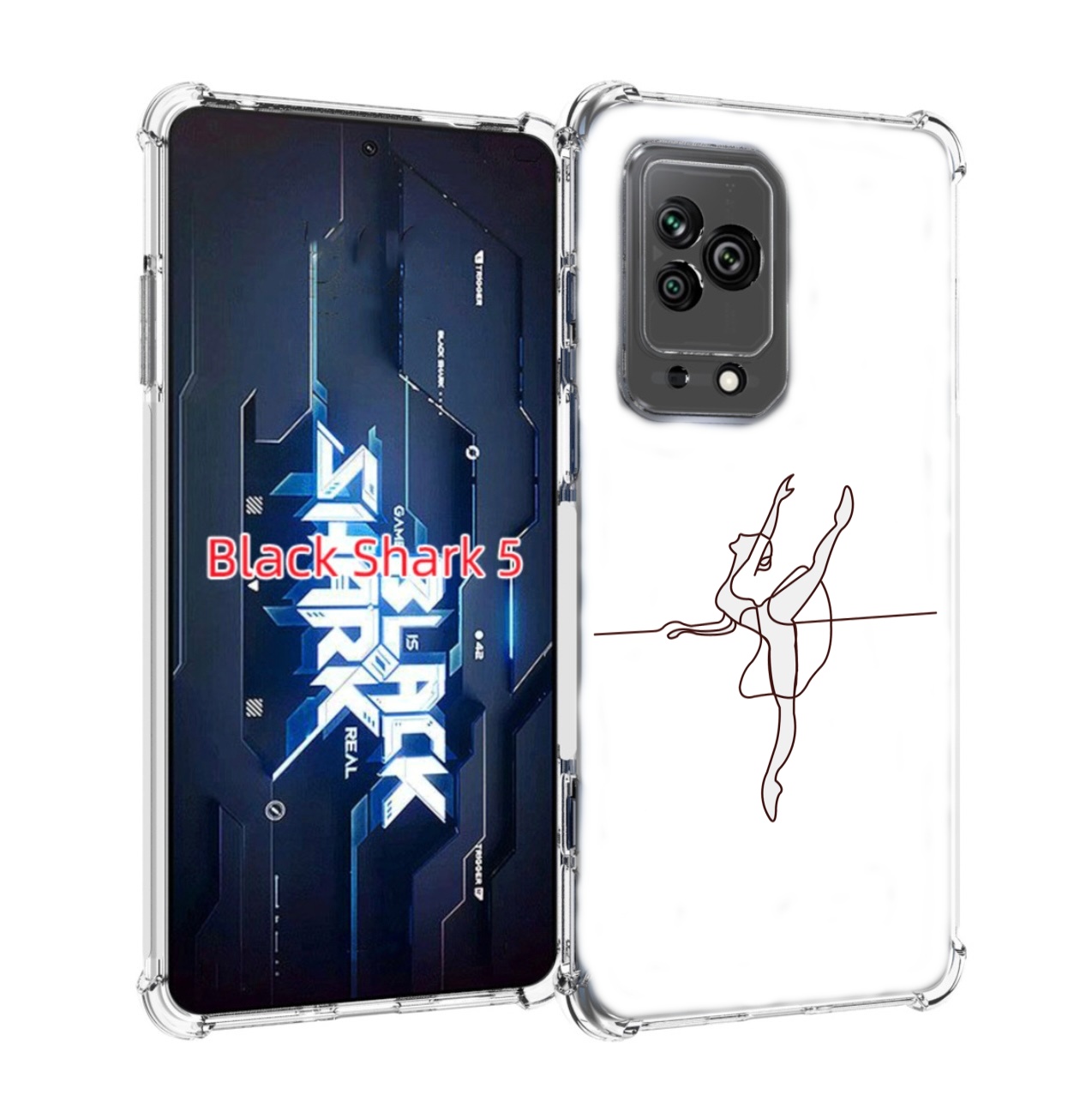 

Чехол MyPads маленькая-баллерина для Xiaomi Black Shark 5, Прозрачный, Tocco