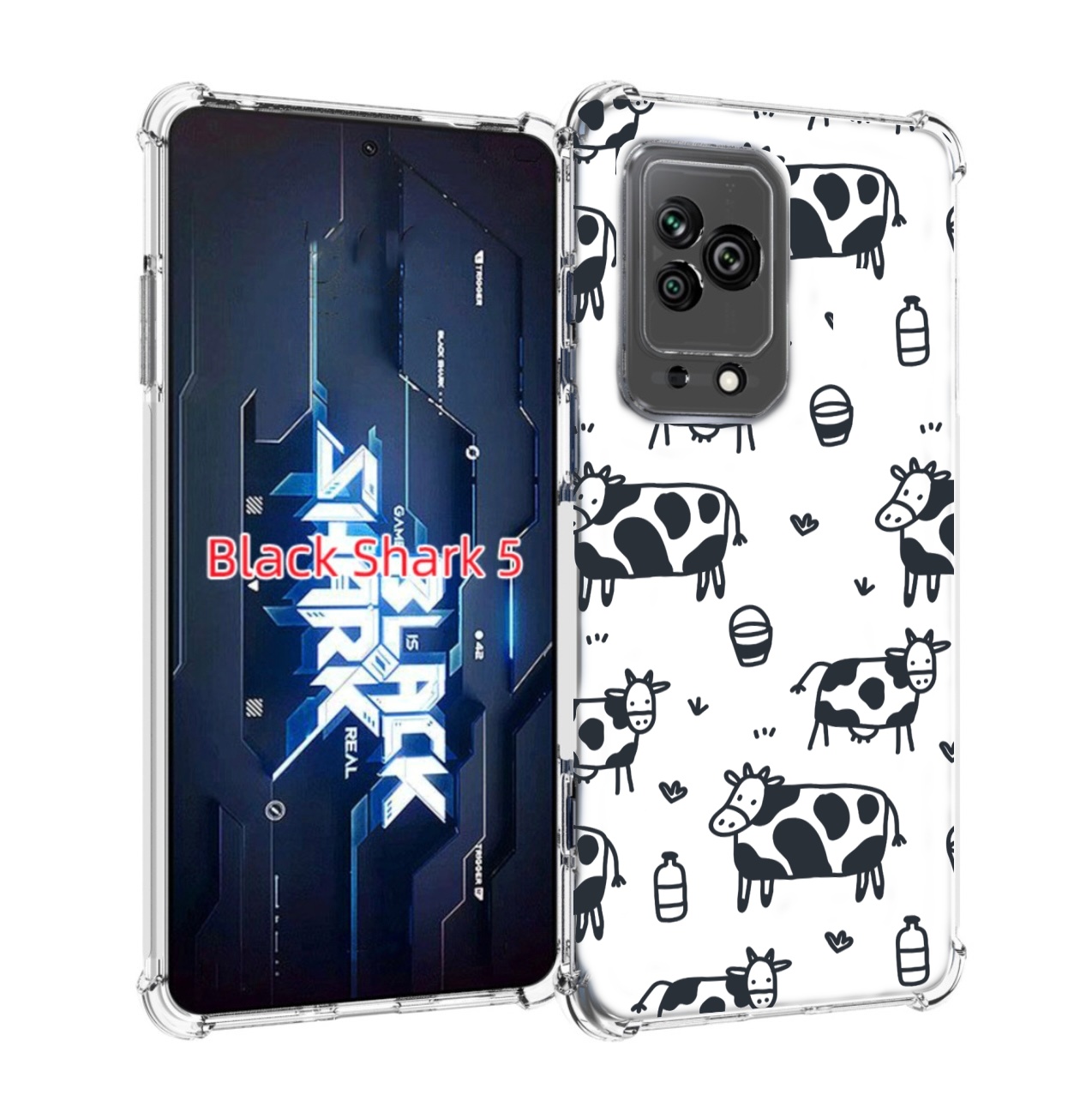 

Чехол MyPads маленькие-коровки для Xiaomi Black Shark 5, Прозрачный, Tocco