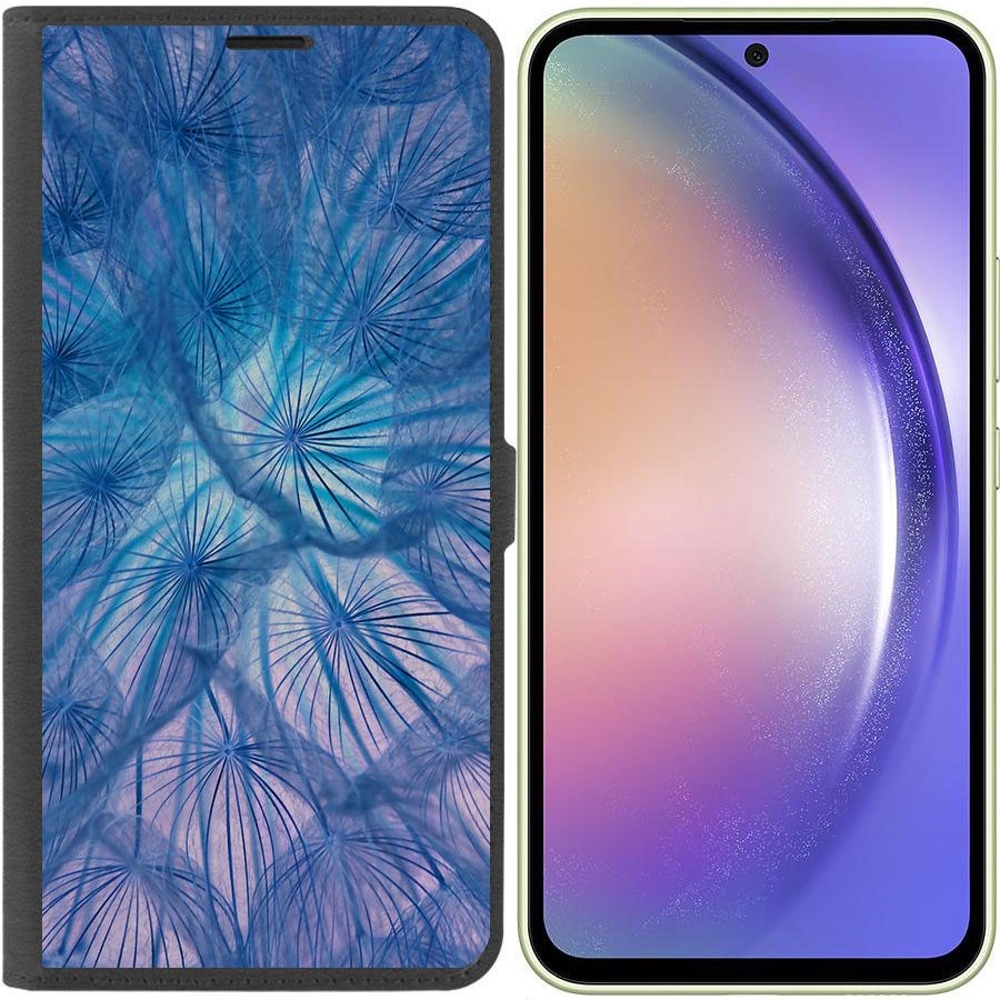 

Чехол-книжка Krutoff Eco Book для Samsung Galaxy A54 5G (A546) Синий одуванчик (черный)