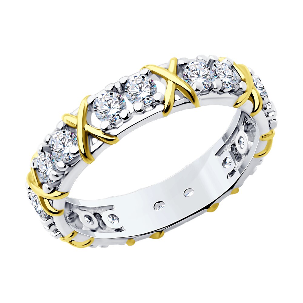 

Кольцо из серебра р. 19 Diamant 94-110-01990-1, фианит, 94-110-01990-1