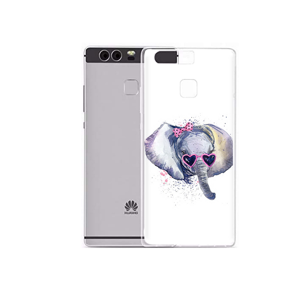 

Чехол MyPads Tocco для Huawei P9 Plus слоник в очках (PT31455.54.608), Прозрачный, Tocco