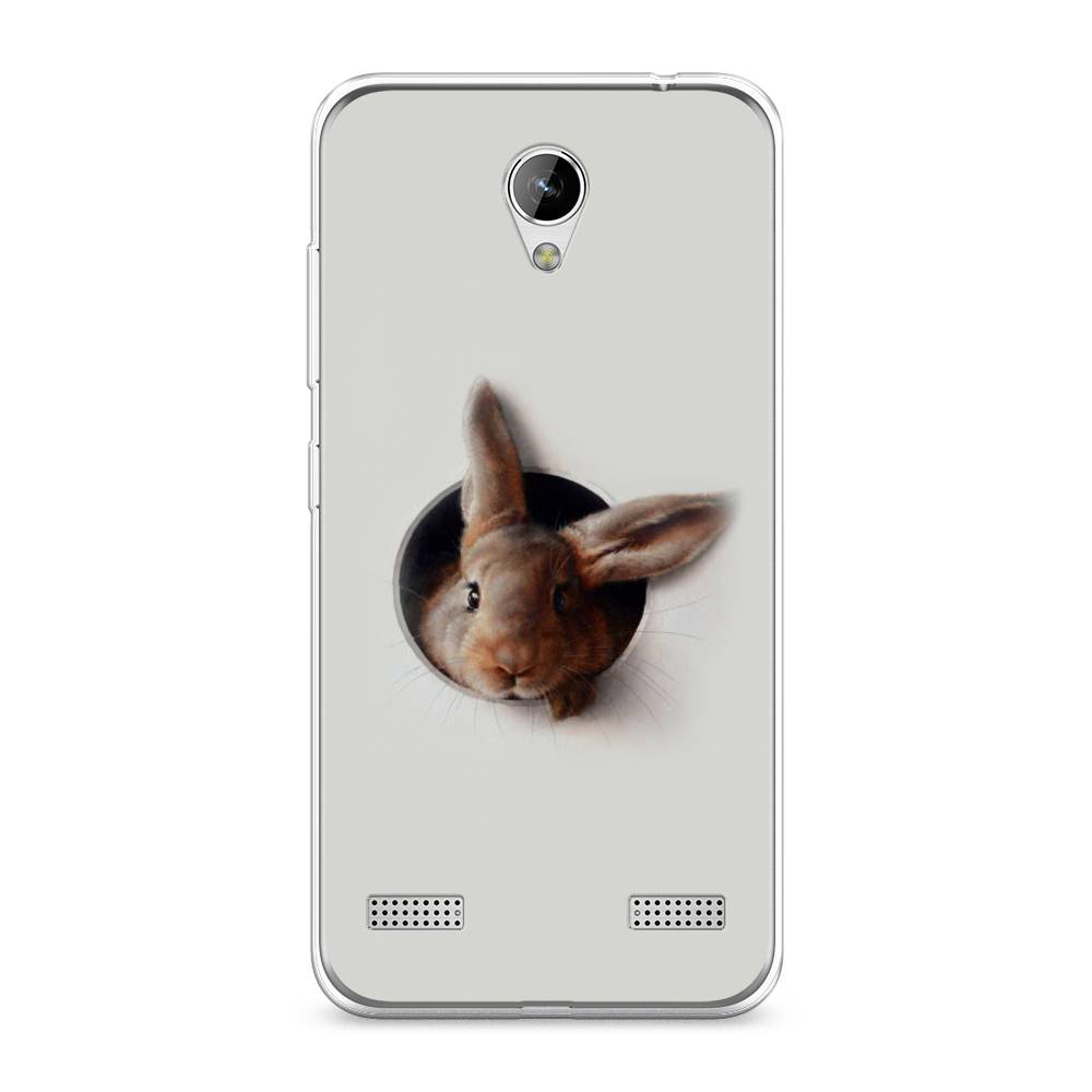 

Чехол на ZTE Blade A520 "Любопытный кролик", Серый;коричневый, 132050-1