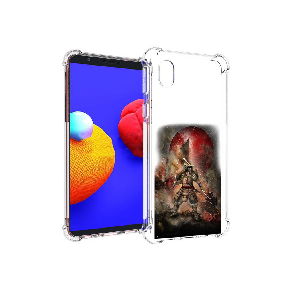 

Чехол MyPads Tocco для Samsung Galaxy A01 Core китайскийвоин (PT151825.477.388), Прозрачный, Tocco