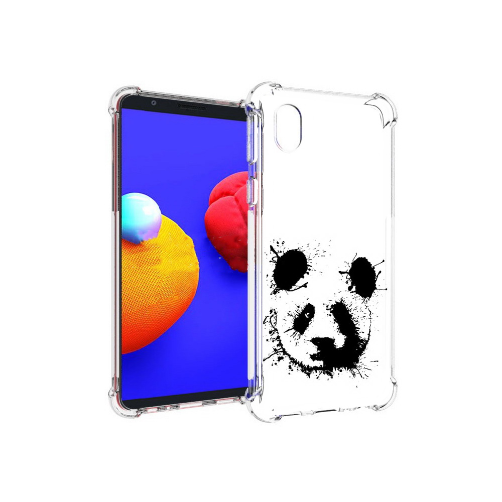 

Чехол MyPads Tocco для Samsung Galaxy A01 Core клякса-панда (PT151825.477.389), Прозрачный, Tocco
