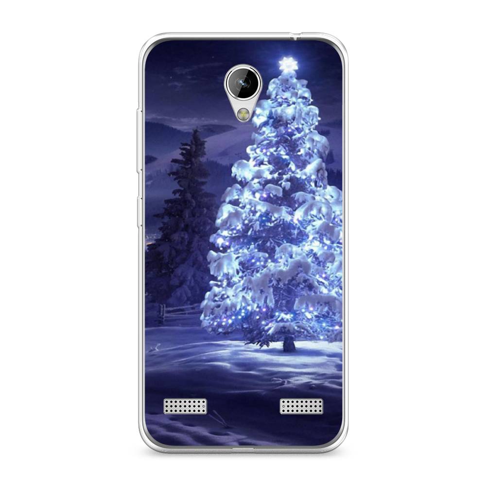 

Чехол на ZTE Blade A520 "Зима 4", Синий;черный;белый, 132050-2