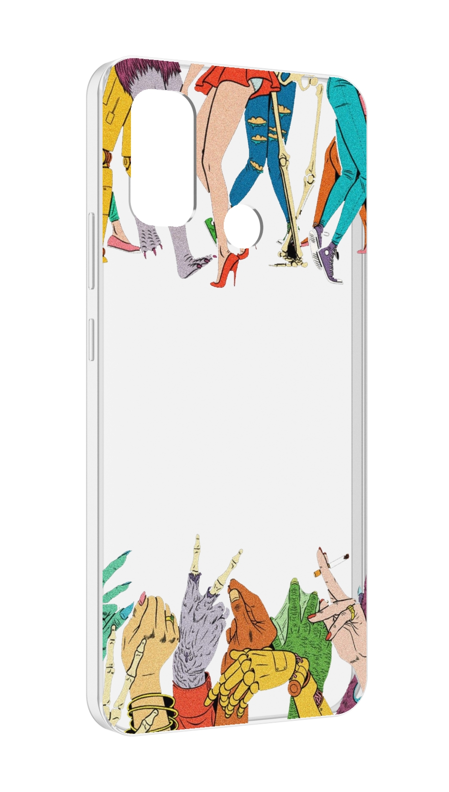 

Чехол MyPads разные персонажи пальчики для UleFone Note 10P/Note 10, Прозрачный, Tocco