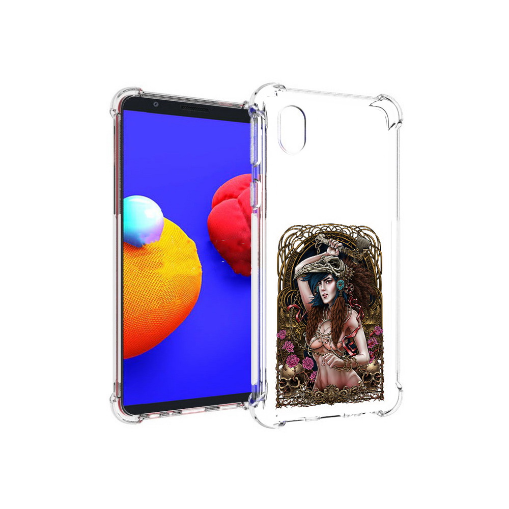 

Чехол MyPads Tocco для Samsung Galaxy A01 Core красивая девушка рисунок (PT151825.477.407), Прозрачный, Tocco