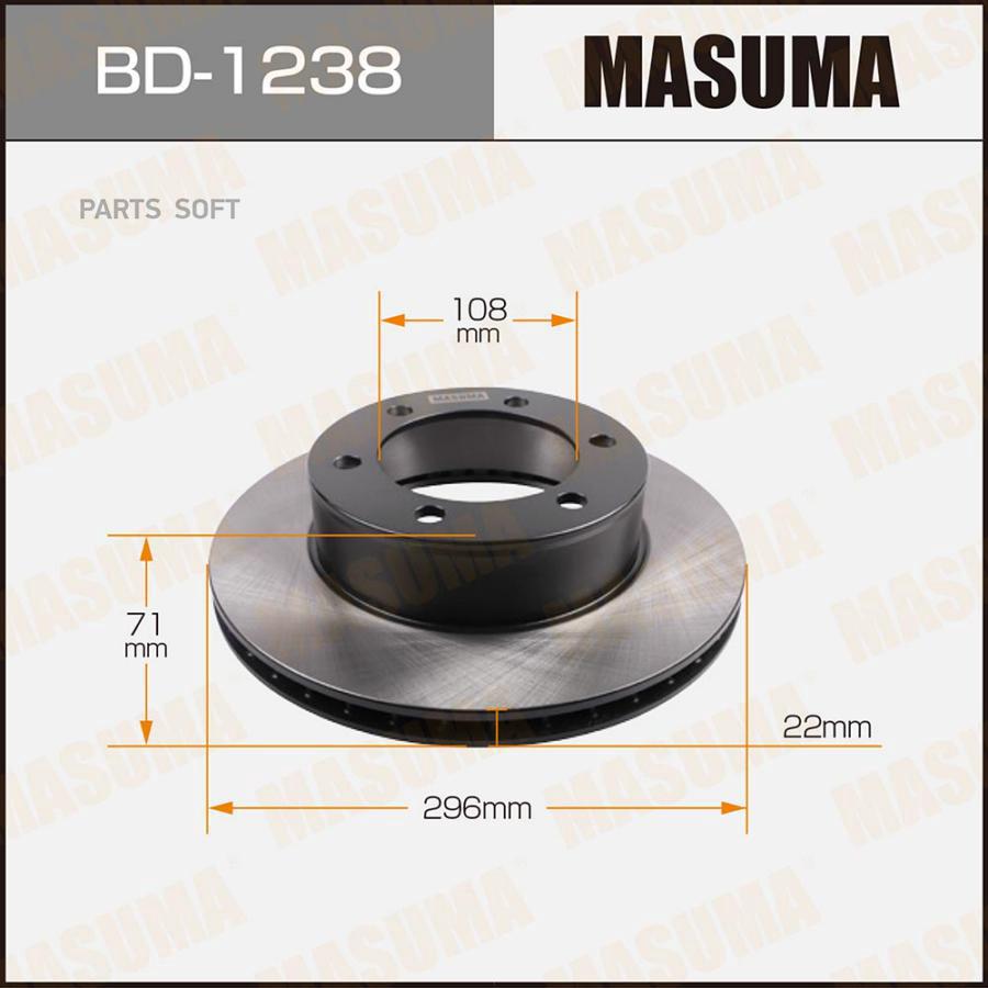 

Диск Тормозной Masuma Bd-1238 MASUMA BD1238