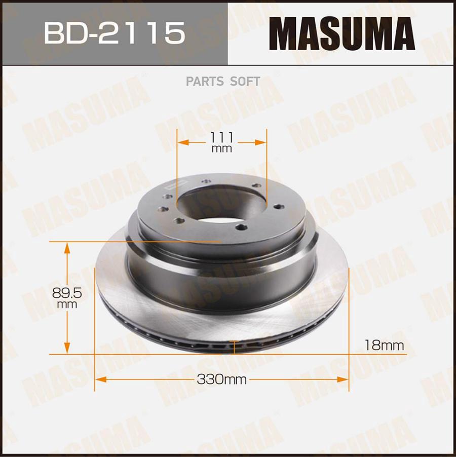 Диск Тормозной Masuma Bd-2115 MASUMA BD2115