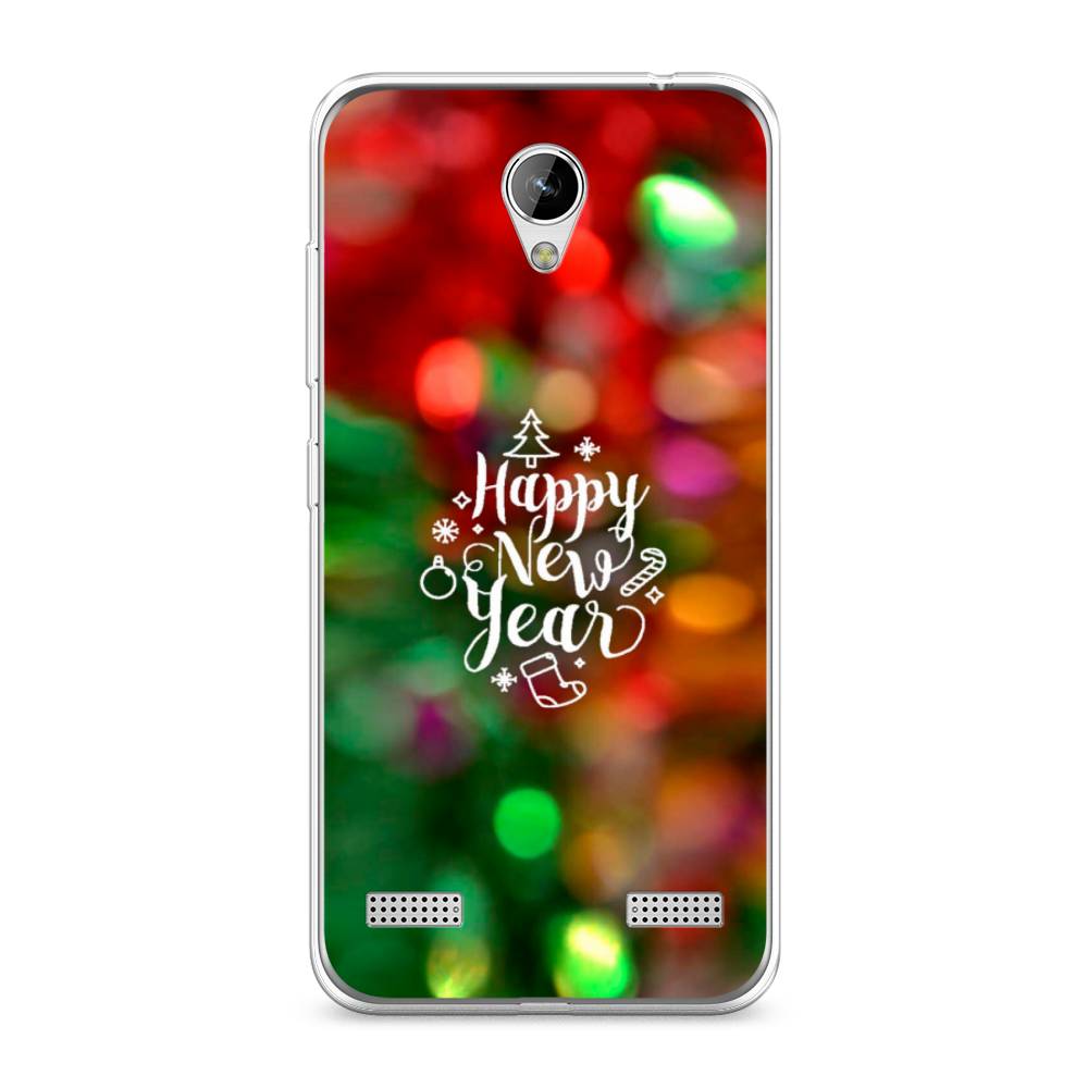 

Чехол на ZTE Blade A520 "Новый Год на елке", Зеленый;красный;желтый, 132050-5