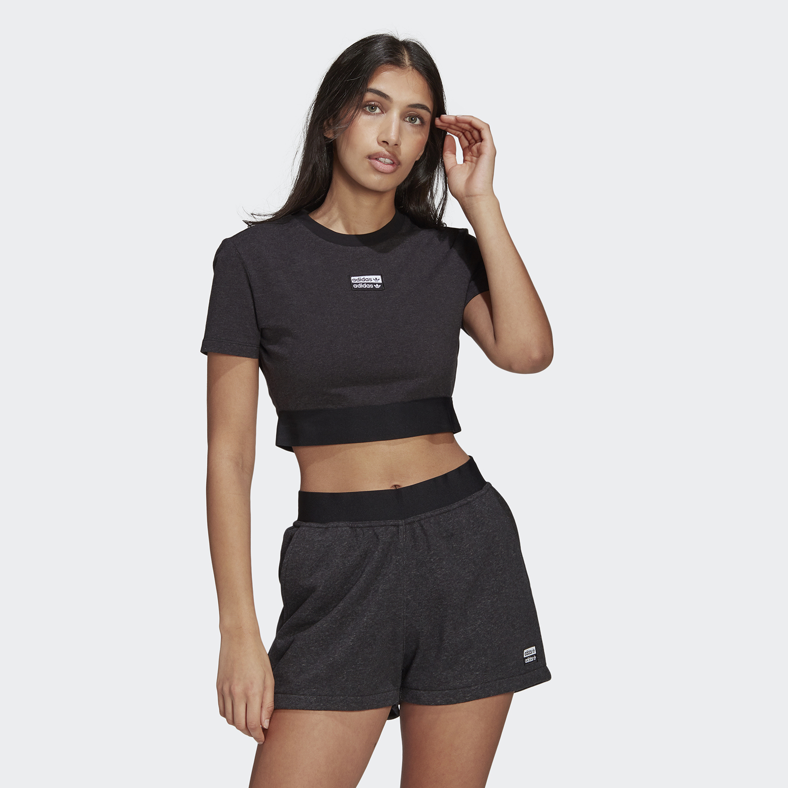 

Футболка женская Adidas Cropped Tee черная 38, Cropped Tee