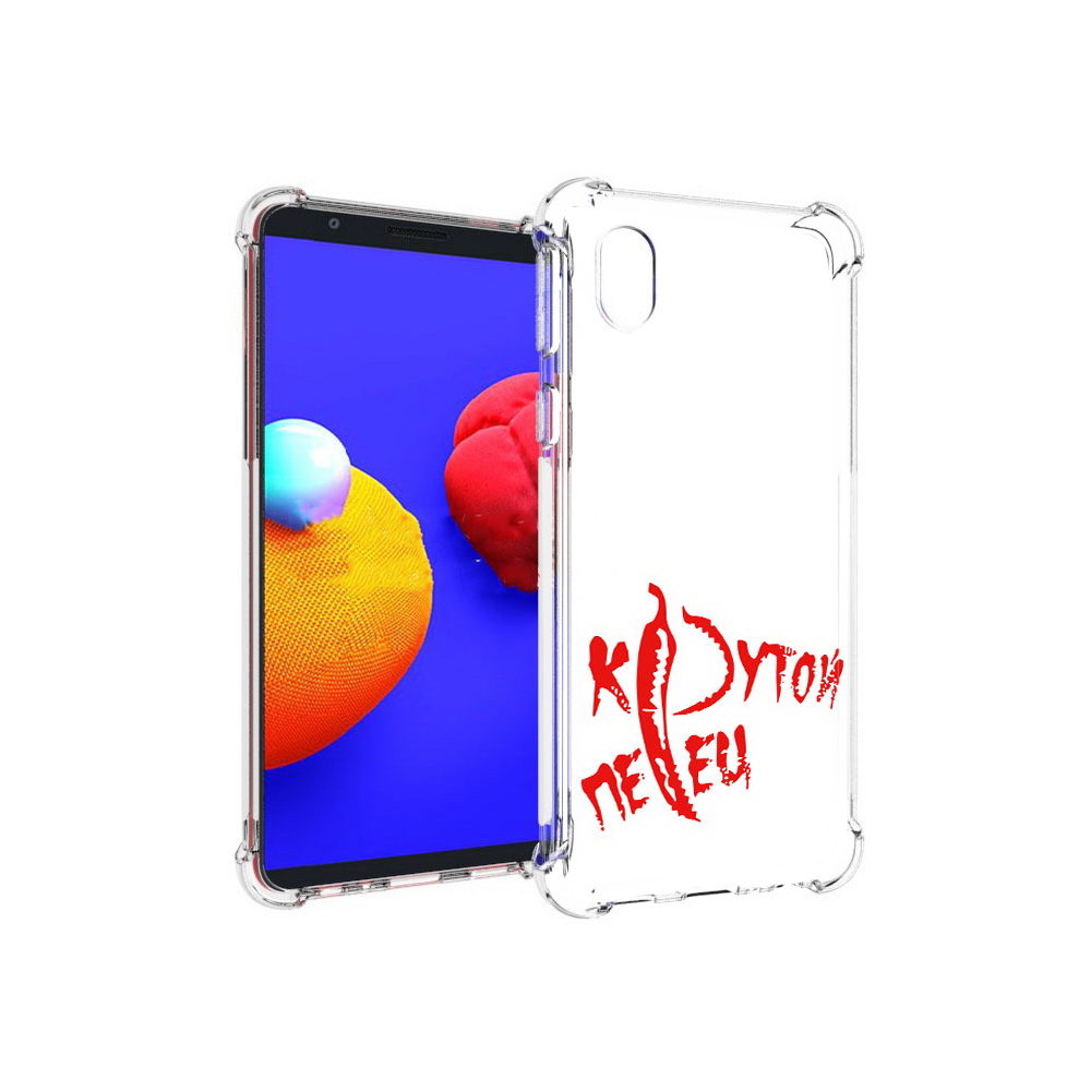

Чехол MyPads Tocco для Samsung Galaxy A01 Core крутой перец (PT151825.477.426), Прозрачный, Tocco