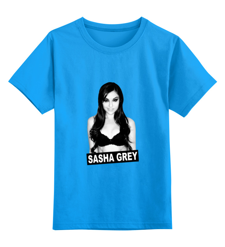 

Футболка детская Printio Sasha grey цв. голубой р. 128, Sasha grey