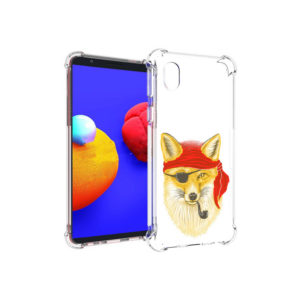 

Чехол MyPads Tocco для Samsung Galaxy A01 Core лиса-пират (PT151825.477.440), Прозрачный, Tocco