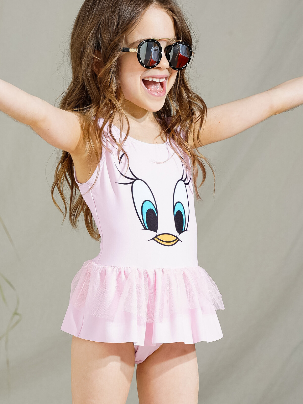 

Купальник слитный детский PlayToday Kids 12342100, светло-сиреневый, 110, Фиолетовый, 12342100