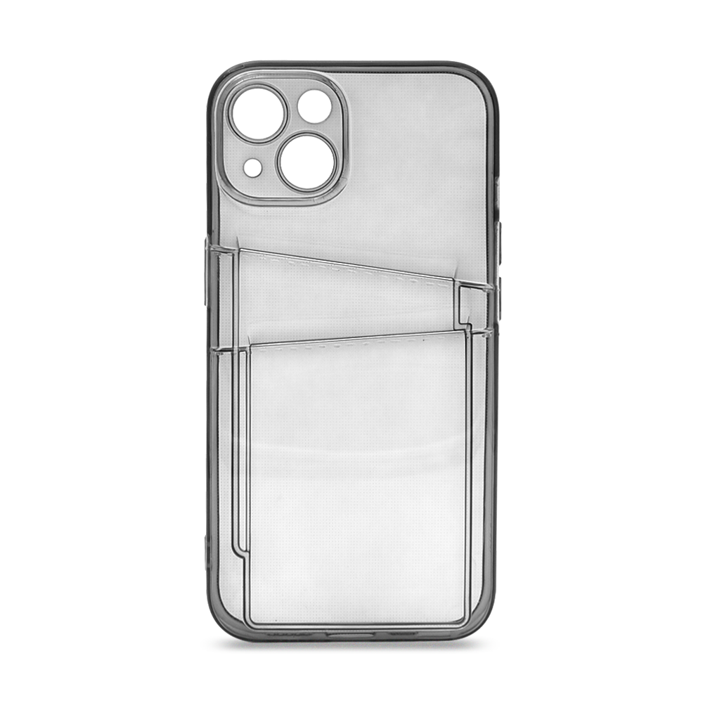 

Чехол с картхолдером на Apple iPhone 13 черный, KSHL-142