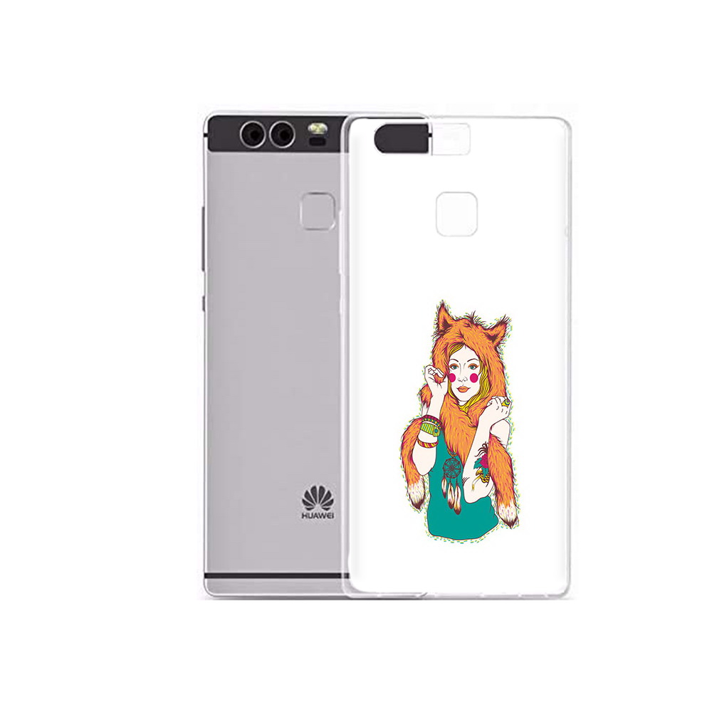 

Чехол MyPads Tocco для Huawei P9 Plus Девушка лиса (PT31455.54.62), Прозрачный, Tocco