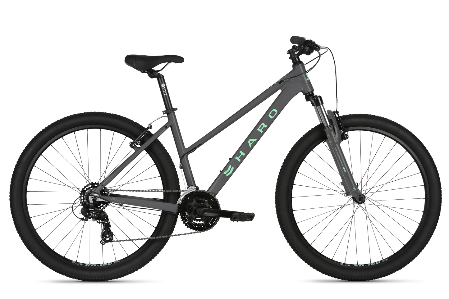 

Велосипед Haro Flightline One 27.5 ST matt black/turquoise 27.5", Черный;зеленый