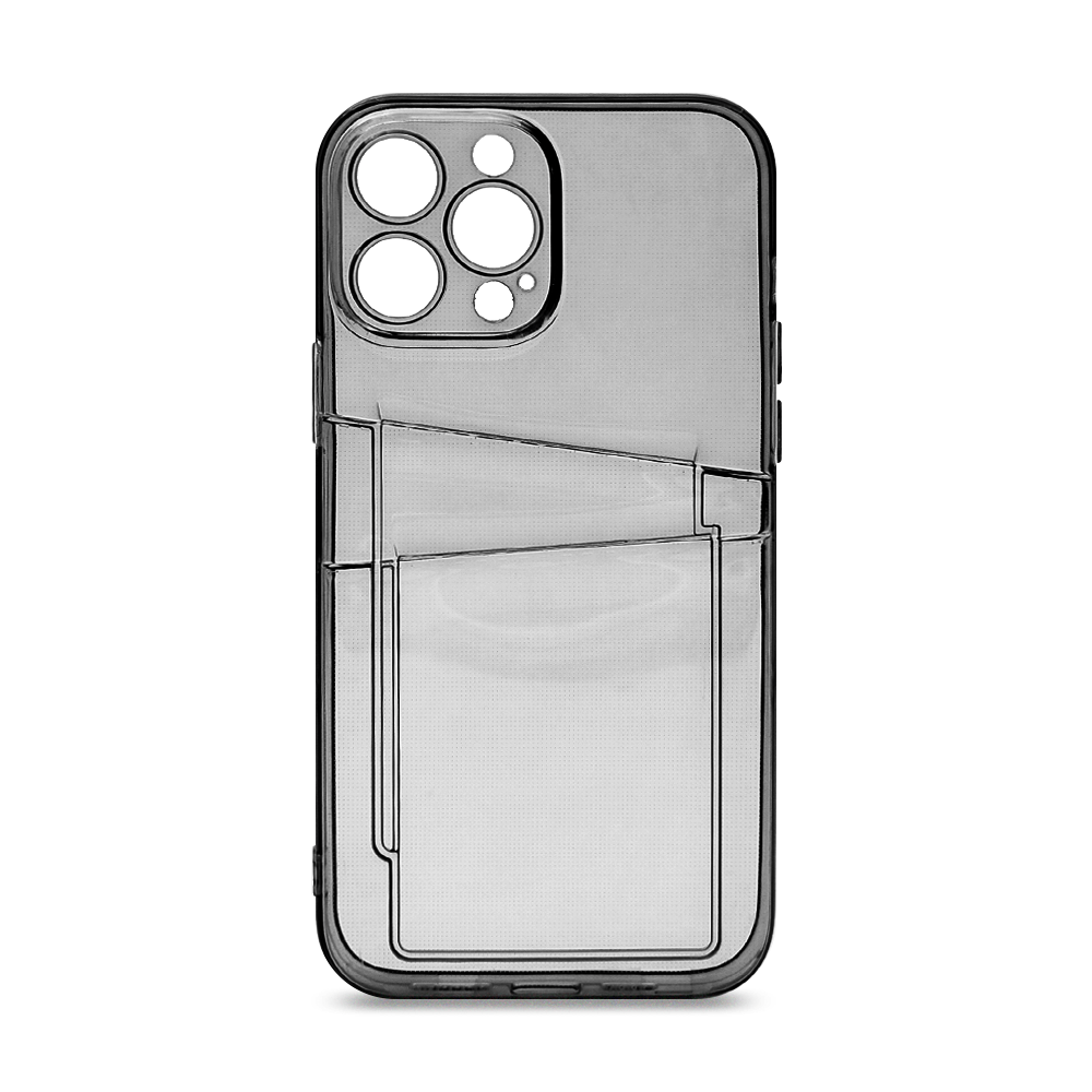 

Чехол с картхолдером на Apple iPhone 13 Pro Max черный, KSHL-144