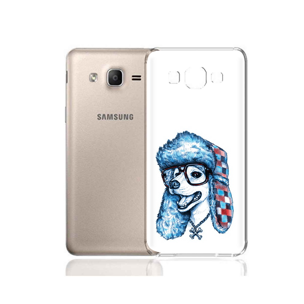 

Чехол MyPads Tocco для Samsung Galaxy A7 (2015) зимний пес (PT11625.595.362), Прозрачный, Tocco