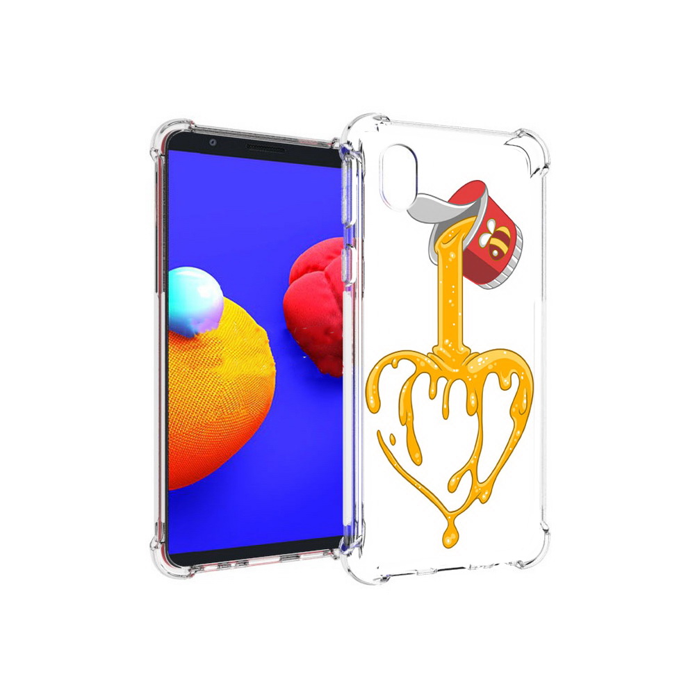 

Чехол MyPads Tocco для Samsung Galaxy A01 Core медовое сердце (PT151825.477.471), Прозрачный, Tocco