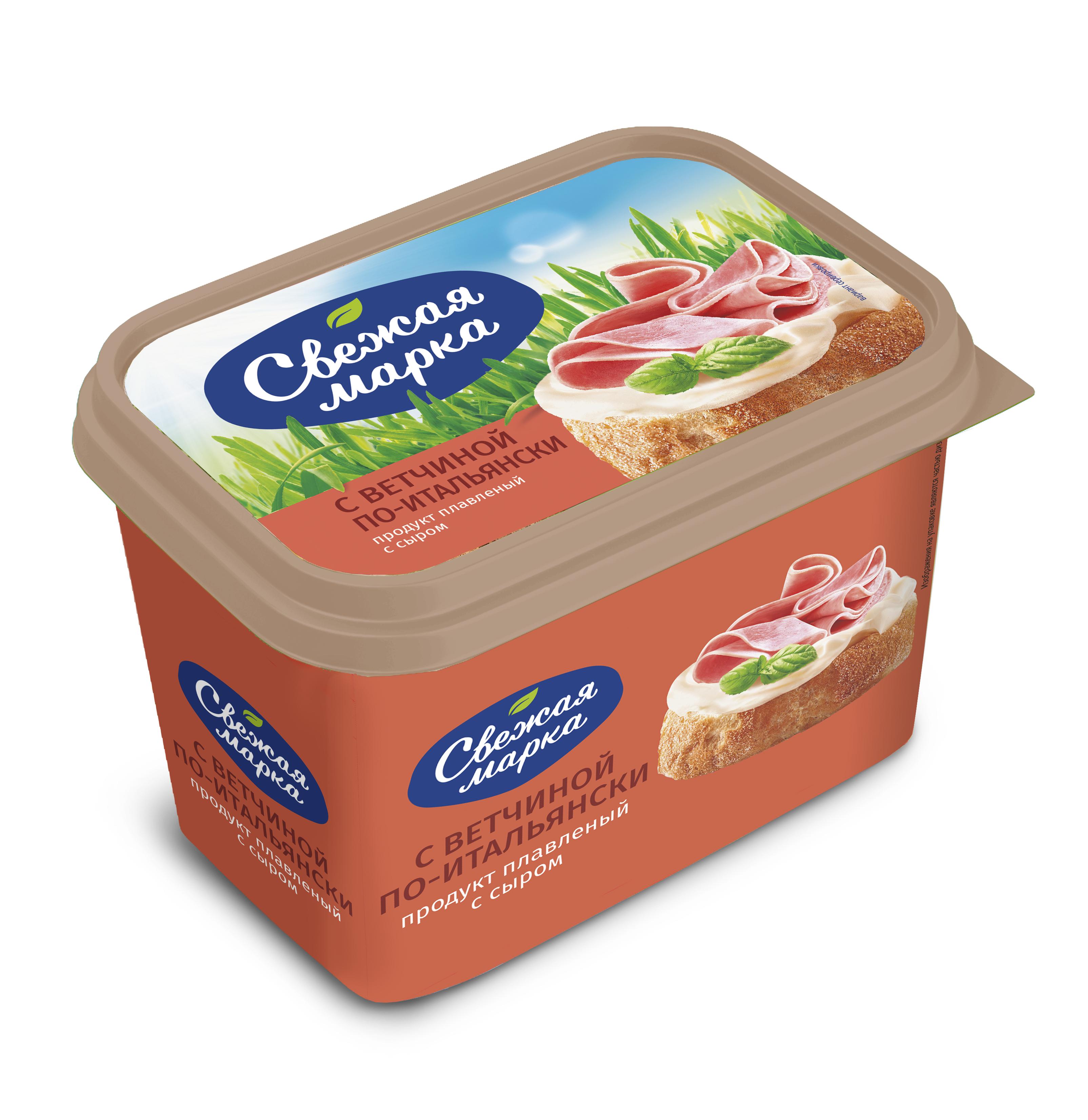 Продукт плавленный с сыром «Свежая марка» Со вкусом ветчины по-итальянски 55% ЗМЖ, 350 г