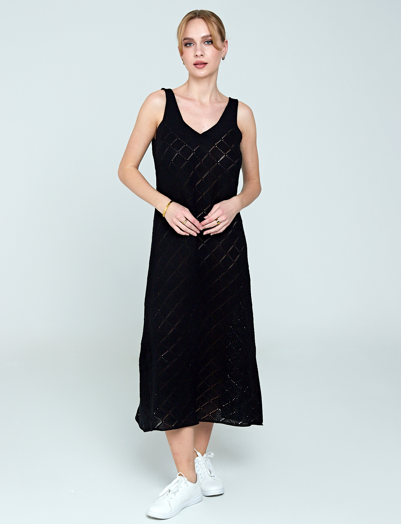 Платье женское IRINA EGOROVA Knitted dress черное 46-48 RU