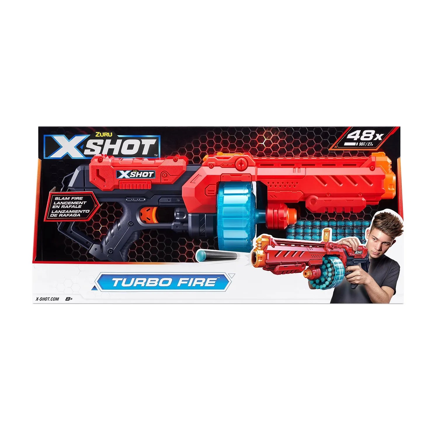 Набор оружия X-Shot Combo Pack Turbo Fire бластер с мягкими пулями