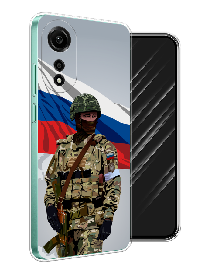 

Чехол Awog на Oppo A78 4G "Солдат с флагом", Белый;синий;красный;зеленый, 2514750-1