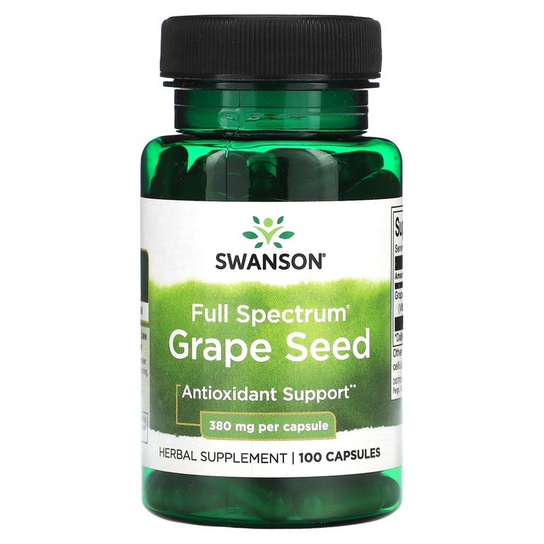 Виноградные косточки SWANSON Full Spectrum Grape Seed капсулы 380 мг 100 шт.