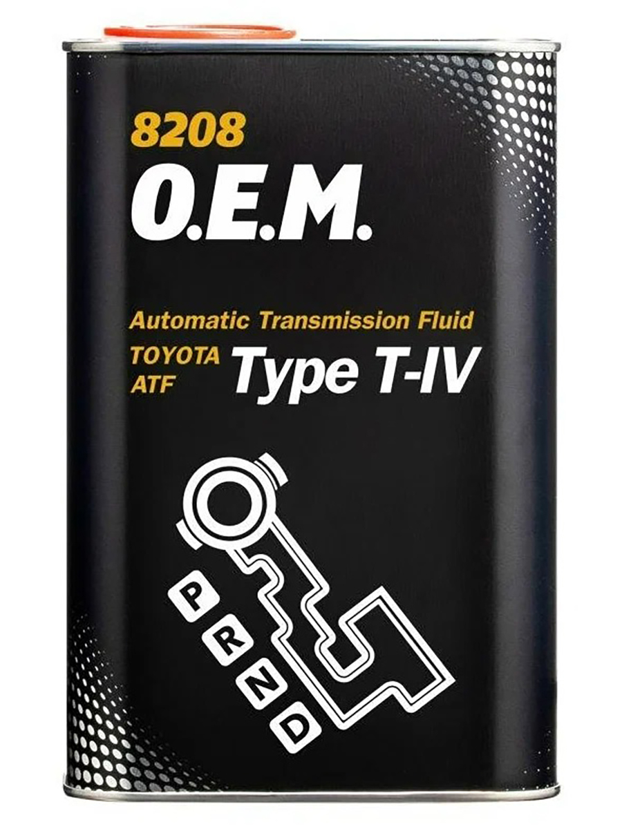 

MANNOL 3051 Масло трансмиссионное O.E.M. ATF T-IV for Toyota Lexus 1л metal MANNOL 8208