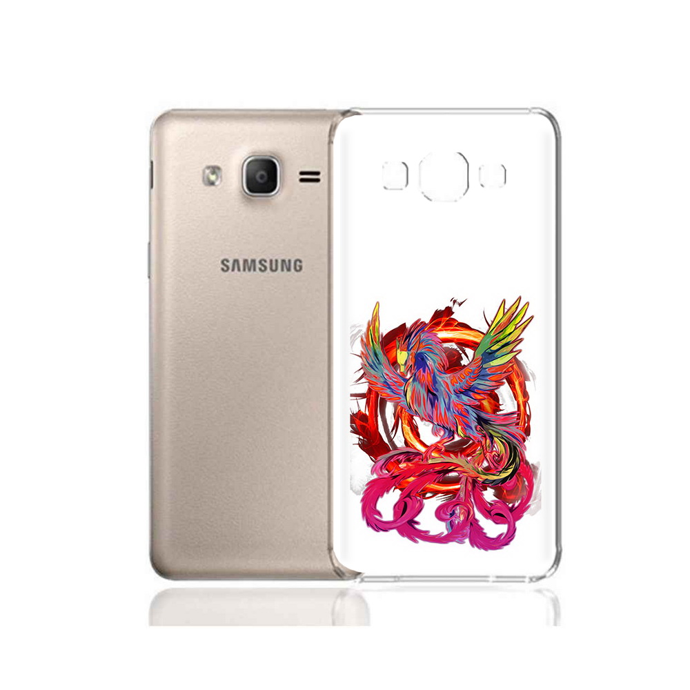 

Чехол MyPads Tocco для Samsung Galaxy A7 (2015) красочный феникс (PT11625.595.414), Прозрачный, Tocco