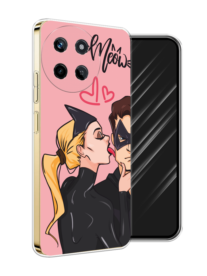 

Чехол Awog на Realme 11 4G "Kiss of Cat Woman", Розовый;черный;бежевый, 2515150-1