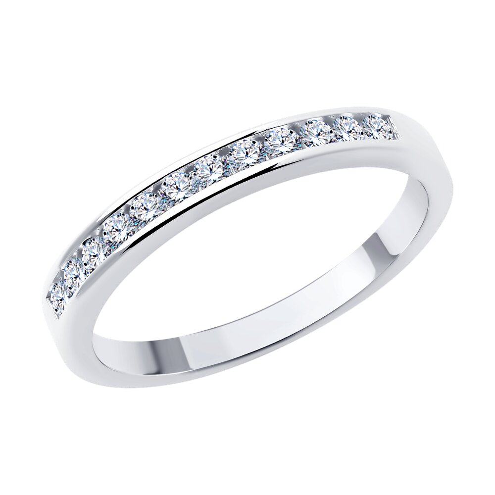 

Кольцо из серебра р. 19 SOKOLOV 94014010-91, фианит, 94014010-91