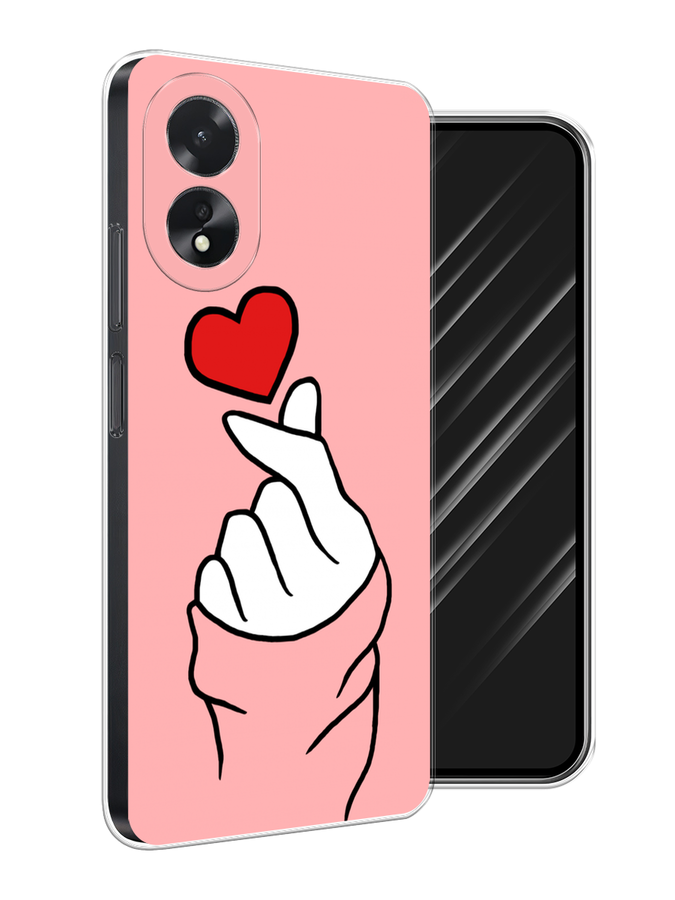 

Чехол Awog на Oppo A38 "Милое сердечко", Белый;красный;черный, 2515350-1