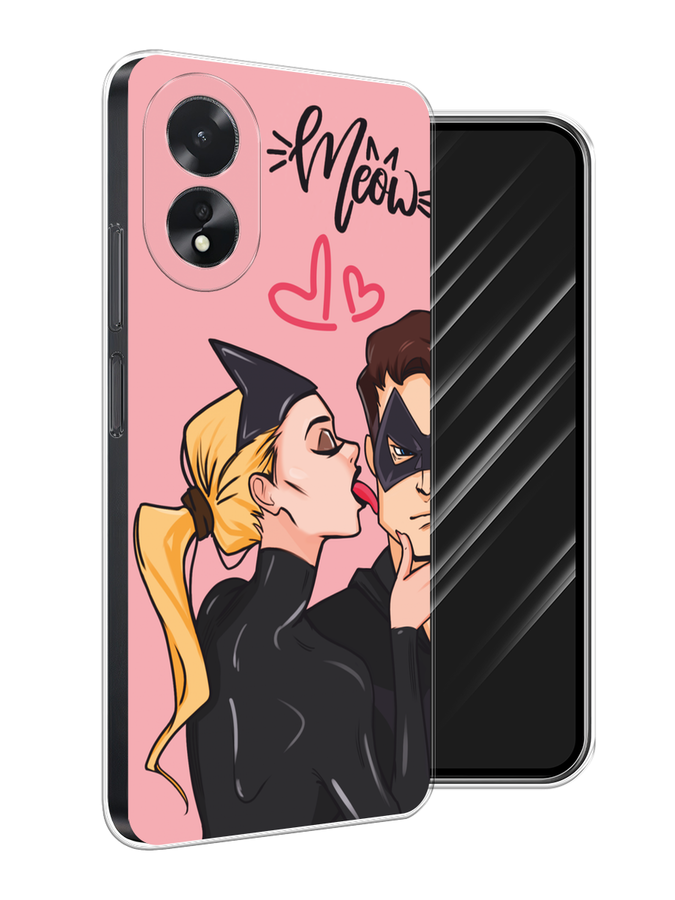 

Чехол Awog на Oppo A38 "Kiss of Cat Woman", Розовый;черный;бежевый, 2515350-1