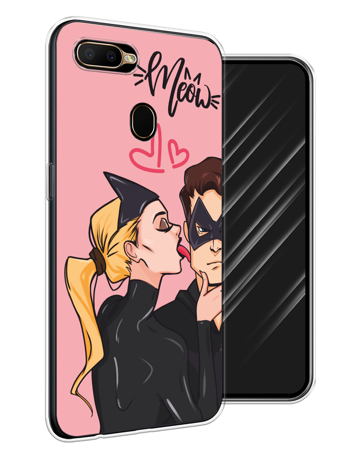 

Чехол Awog на Oppo A5s/A12 "Kiss of Cat Woman", Розовый;черный;бежевый, 252350-1
