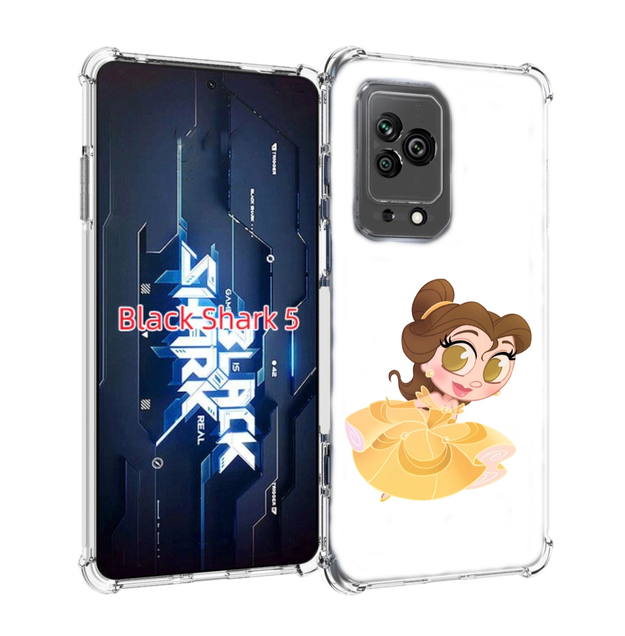 

Чехол MyPads мини-принцесса женский для Xiaomi Black Shark 5, Прозрачный, Tocco